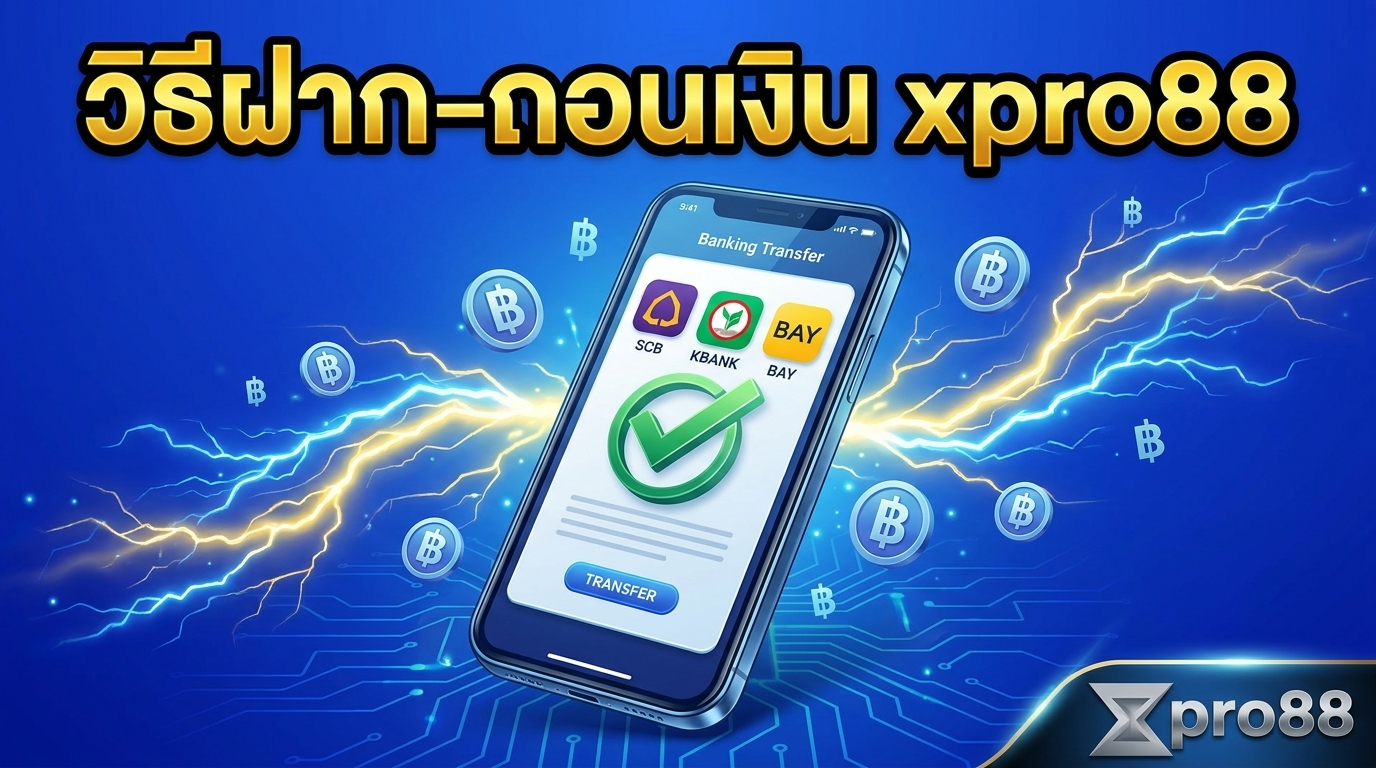 วิธีฝาก-ถอนเงินกับ xpro88 ออโต้ 10 วินาที + เคล็ดลับให้ระบบเครดิตเข้าทุกครั้ง