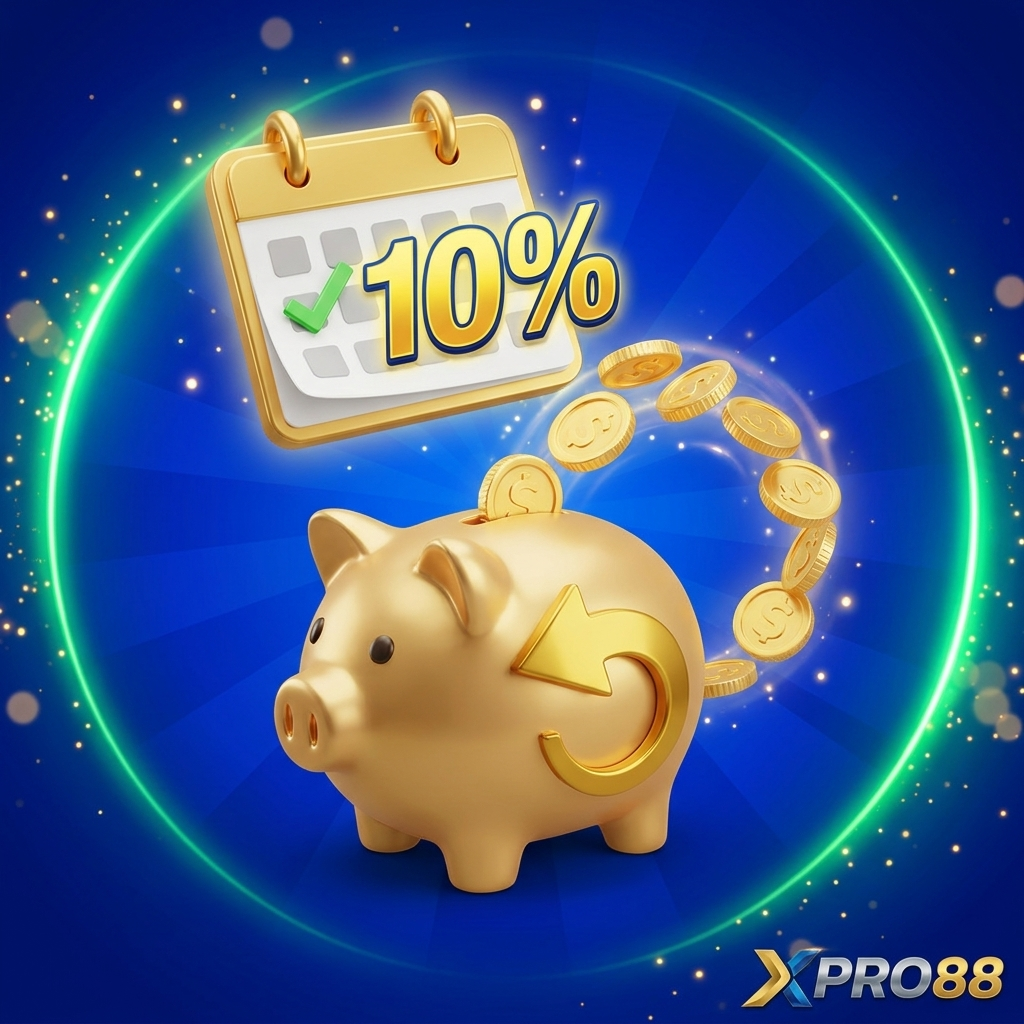 คืนยอดเสีย 10% ทุกวัน xpro88 ไม่ต้องทำเทิร์น ถอนได้ทันที